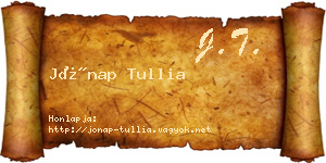 Jónap Tullia névjegykártya